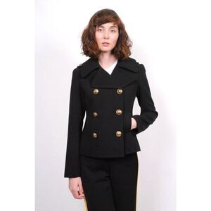 Smythe Pea Coat in black women's size 4